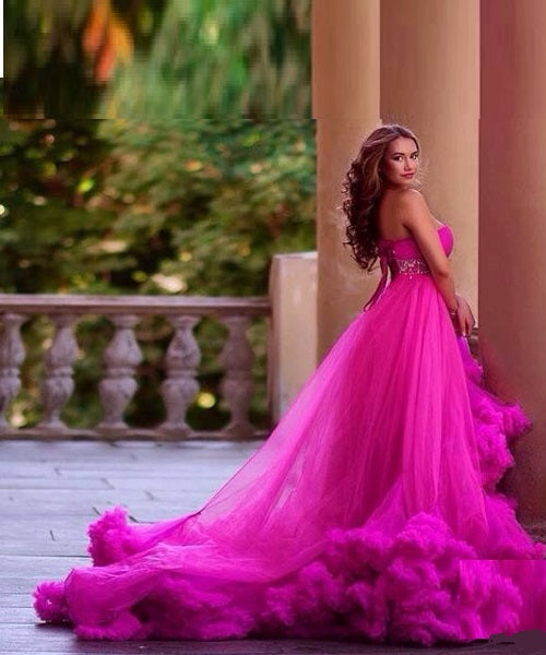 G323, Hot Pink Puffy Cloud Trail Big Ball Gown, (All Sizes) Style Icon www.dressrent.in G323, Hot Pink Puffy Cloud Trail Big Ball Gown, (All Sizes) Style Icon www.dressrent.in