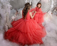 Load image into Gallery viewer, G662, Watermelon  Ruffled Shoot  Gown, Size (All) pp