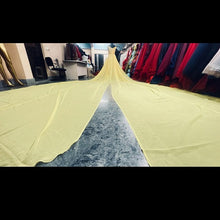 Load image into Gallery viewer, G888 (3) Yellow Twin Trail prewedding Shoot Long Trail Gown, (All)