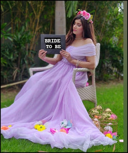 G522 (2), Lavender Pre Wedding Shoot Gown, Size (ALL)