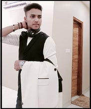 Load image into Gallery viewer, M19, White Tuxedo, Size (38)