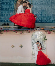 Load image into Gallery viewer, G230, Red Tub Top Ball Gown, Size (XS-30 to XL-40)
