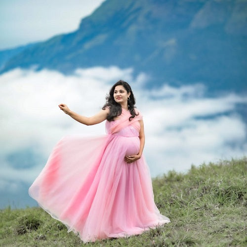 G22 (4), Pink Maternity Shoot  Gown, Size (ALL)