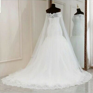 G2036, White  Mermaid Gown, Size (XS-30 to L-36)pp