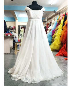 W922 , White Prewedding Shoot Gown, Size (All)