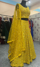 Load image into Gallery viewer, L509,  Mustered Lehenga Choli Size (XS-30 to XL-40),