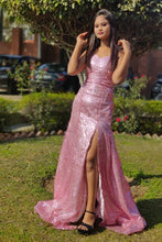 Load image into Gallery viewer, G26, Pink Mermaid Shimmer Cocktail Gown, Size (All)pp
