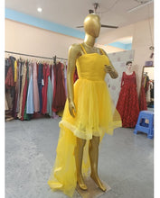 Load image into Gallery viewer, G3040, Yellow Short Front  Trail Ball Gown, Size(All)