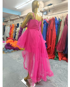 G440, Pink Short Front  Trail Ball Gown, Size(All)