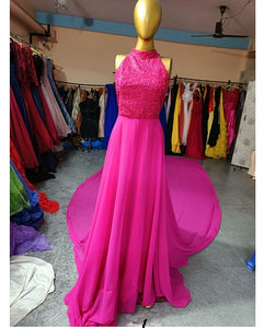 G251 (2), Hot Pink Pre-Wedding Shoot Trail Gown, (All Sizes)