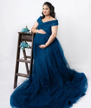 Load image into Gallery viewer, G1022, Navy Blue Maternity Shoot Trail Gown, Size(All)pp