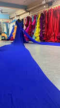 Load image into Gallery viewer, G233,Royal Blue Twin Trail Prewedding Shoot Trail Gown Size(ALL)