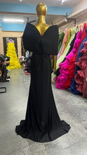 Load image into Gallery viewer, G1003, Black Slit Cut Maternity Shoot Trail Gown, Size (ALL)