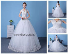 Load image into Gallery viewer, W154, White Ball Gown S1, Size (XS-30 to XXL-44)