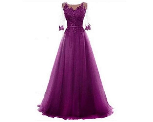 G89, Dark Purple Gown,Size, ( XXL-42 to XXXL-46 )