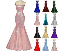 Load image into Gallery viewer, G61, Pink Tube Top Mermaid Gown (XS-30 to L-36)