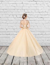 Load image into Gallery viewer, G147, Golden Ball Gown, Size (XS-30 to L-38),