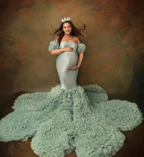 Load image into Gallery viewer, G2030, Light Green Ruffled Maternity Shoot Trail (Size ALL)pp