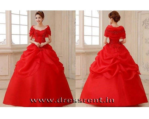 G142, Red Hood Ball Gown, Size (XS-30 to L-36)