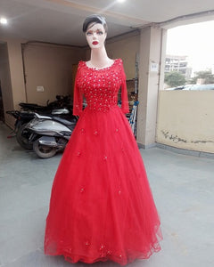 G143, Red Ball Gown, Size (XS-30 to XL-40)